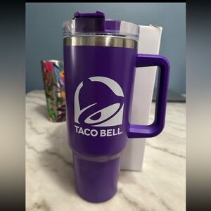 COPY - Employee Only 40 oz Taco Bell Metal Tumbler. Purple. New in box.